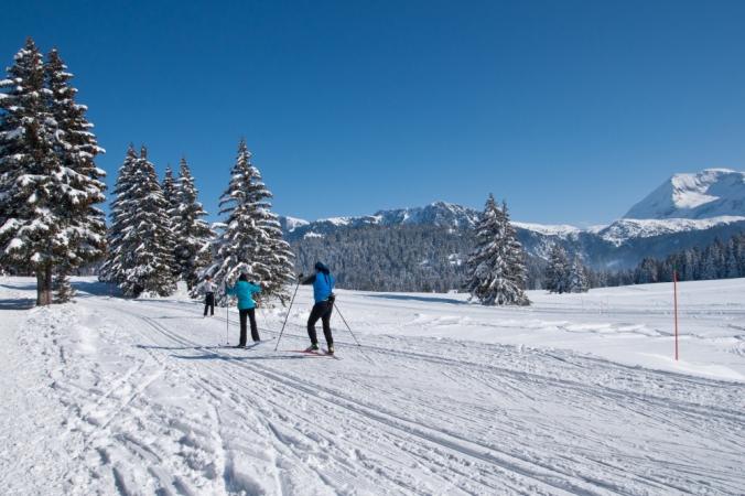 Balade en ski de fond près de Chamrousse