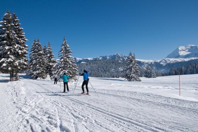 Balade en ski de fond près de Chamrousse
