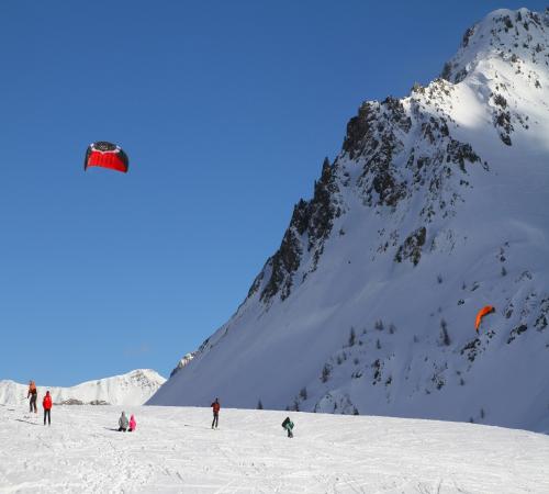 Wind-skiing aux 7 Laux