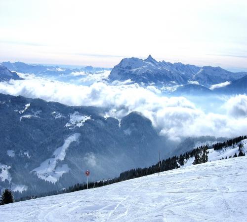 Piste skiable aux alentours des Gets
