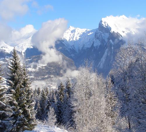 Vue sur la vallée de Morillon
