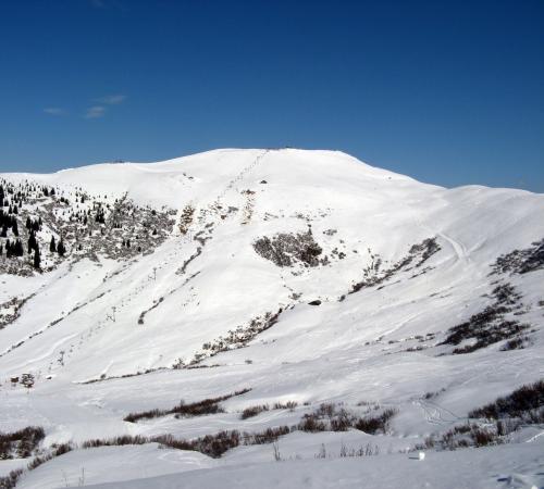 Paysage d'hiver près de Notre Dame de Bellecombe