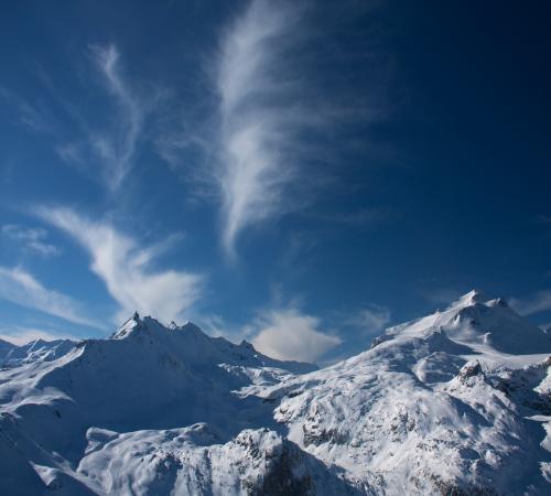 Paysage d'hiver au Val d'Isere
