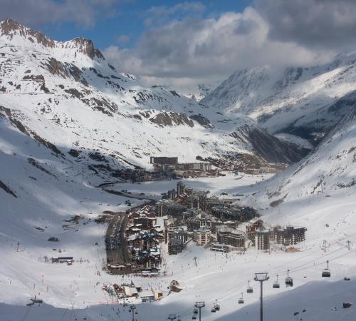 Vue sur la station du Val d'Isere