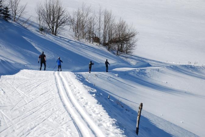 Randonnée en ski de fond à Ventron
